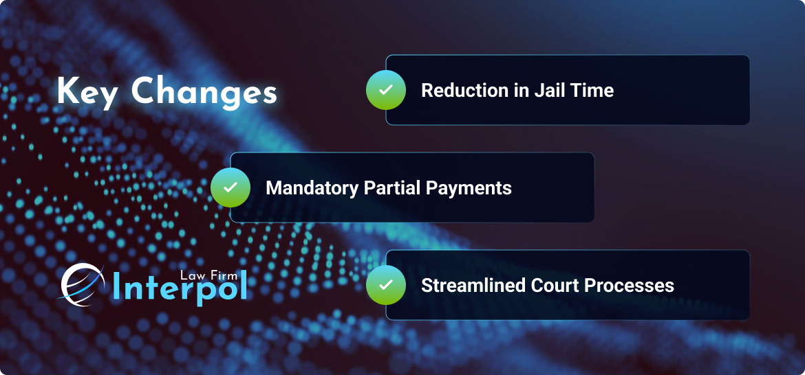 key changes in bonced checks law in UAE